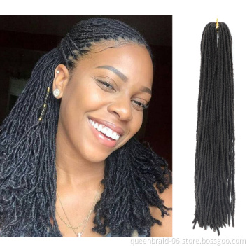 18 Inch Sister Locks Hair Extensions Color Dreadlocks Synthetic Hair for Women Crochet Hair